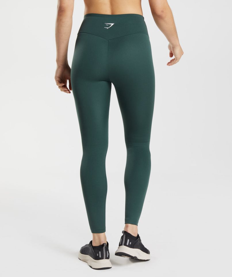 Women's Gymshark Training Leggings Dark Green | NZ 2WHSDP